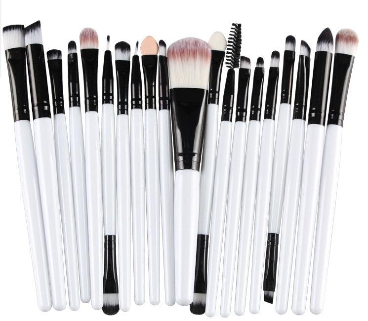 Complete Makeup Brush Set – Loose Powder, Blush &amp; Eyeshadow Brushes - Luminessbty