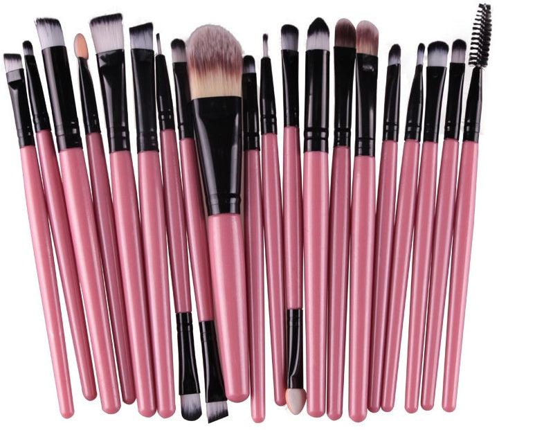 Complete Makeup Brush Set – Loose Powder, Blush &amp; Eyeshadow Brushes - Luminessbty