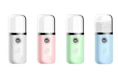 Portable Nano Steaming Face Spray Device – USB Rechargeable Hydrating Mist for Face &amp; Body - Luminessbty