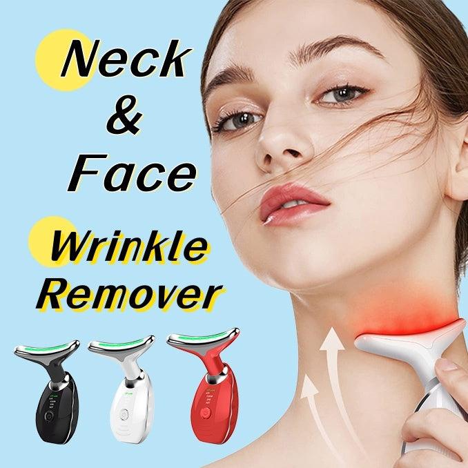 Neck &amp; Face LED Photon Therapy Beauty Device – Tighten Skin, Reduce Wrinkles &amp; Lift Double Chin - Luminessbty