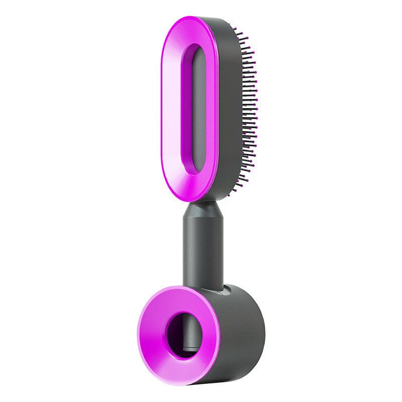 Self-Cleaning Hair Brush with Airbag Massage &amp; Anti-Static Design - Luminessbty