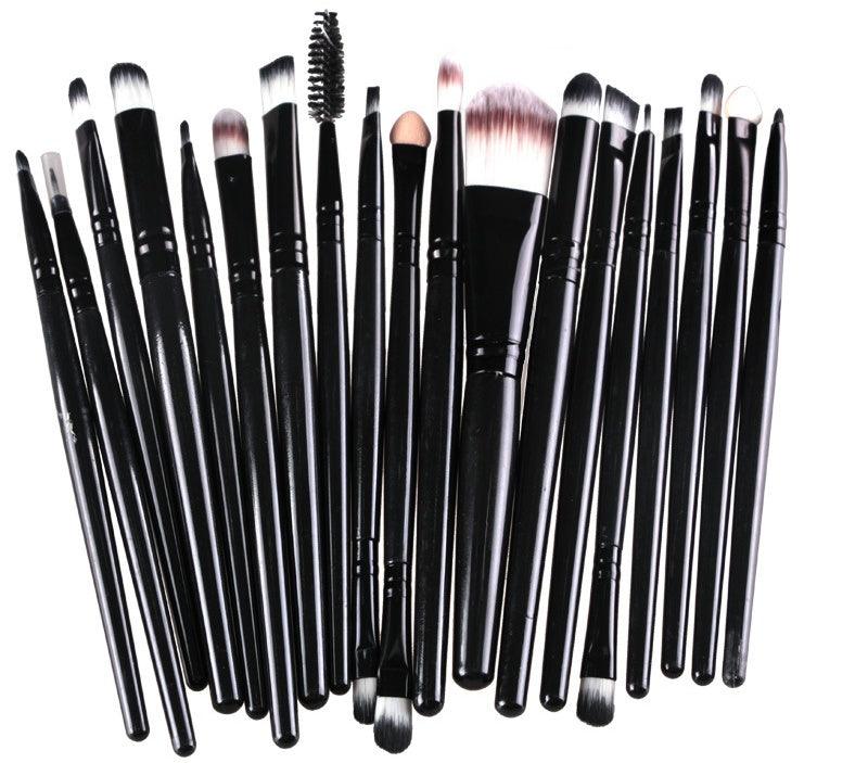 Complete Makeup Brush Set – Loose Powder, Blush &amp; Eyeshadow Brushes - Luminessbty