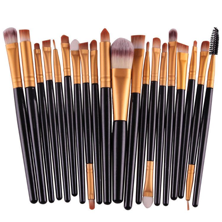 Complete Makeup Brush Set – Loose Powder, Blush &amp; Eyeshadow Brushes - Luminessbty