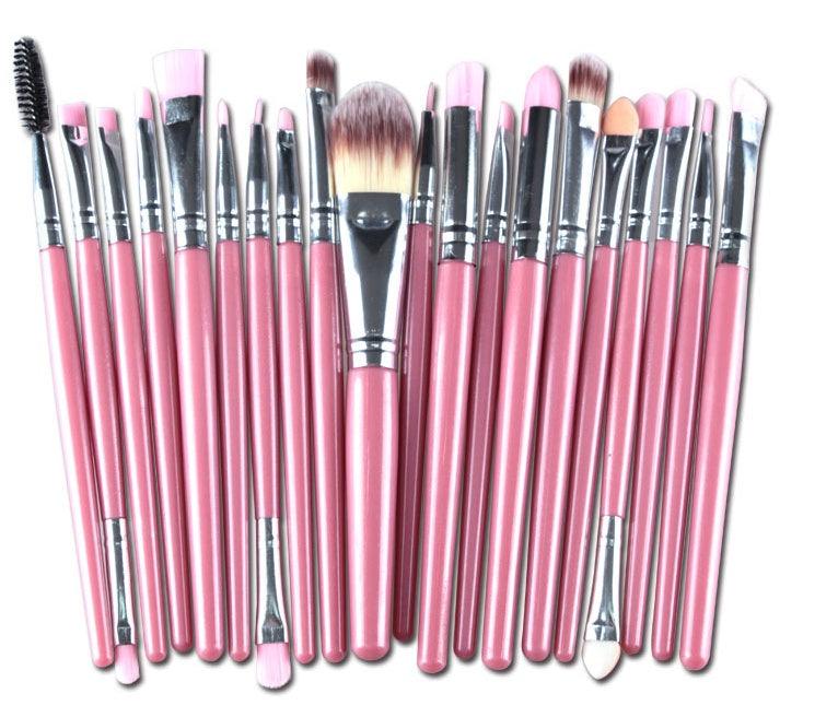 Complete Makeup Brush Set – Loose Powder, Blush &amp; Eyeshadow Brushes - Luminessbty