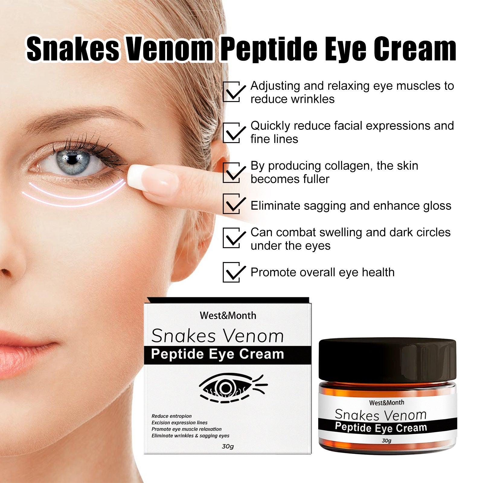 Snake Venom Peptide Eye Cream - Brightens, Lifts, and Reduces Dark Circles &amp; Eye Bags - Luminess Store