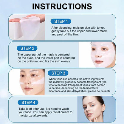 Collagen Face Mask – Pore Shrinking &amp; Brightening Skin Care - Luminessbty