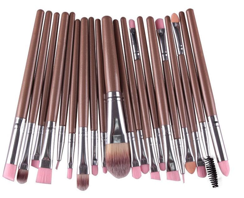 Complete Makeup Brush Set – Loose Powder, Blush &amp; Eyeshadow Brushes - Luminessbty