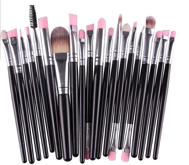 Complete Makeup Brush Set – Loose Powder, Blush &amp; Eyeshadow Brushes - Luminessbty