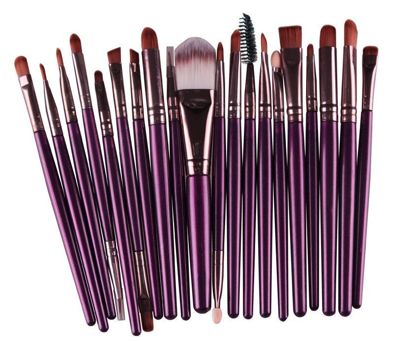 Complete Makeup Brush Set – Loose Powder, Blush &amp; Eyeshadow Brushes - Luminessbty