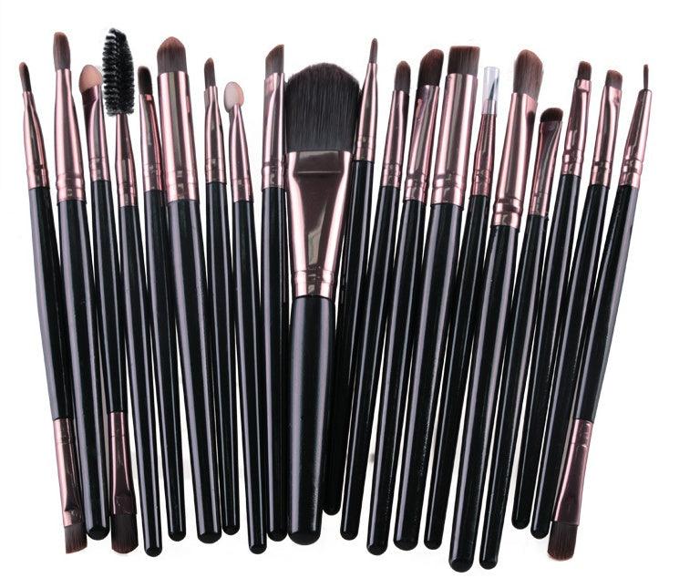 Complete Makeup Brush Set – Loose Powder, Blush &amp; Eyeshadow Brushes - Luminessbty