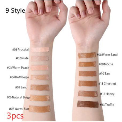 Oil-Control Liquid Foundation - Full Coverage Concealer in 13 Shades - Luminessbty