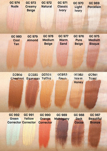 Full-Coverage Liquid Foundation Concealer – Natural Matte Finish, All-Day Wear - Luminessbty