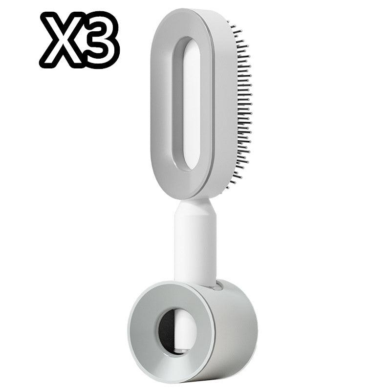 Self-Cleaning Hair Brush with Airbag Massage &amp; Anti-Static Design - Luminessbty