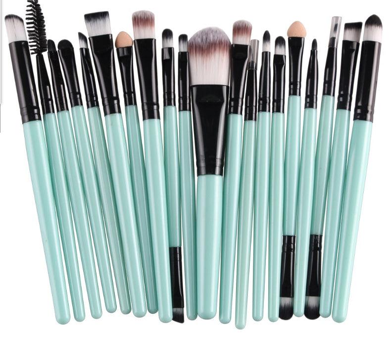 Complete Makeup Brush Set – Loose Powder, Blush &amp; Eyeshadow Brushes - Luminessbty