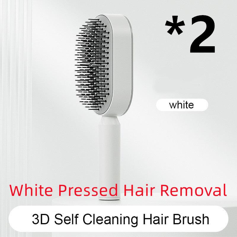 Self-Cleaning Hair Brush with Airbag Massage &amp; Anti-Static Design - Luminessbty