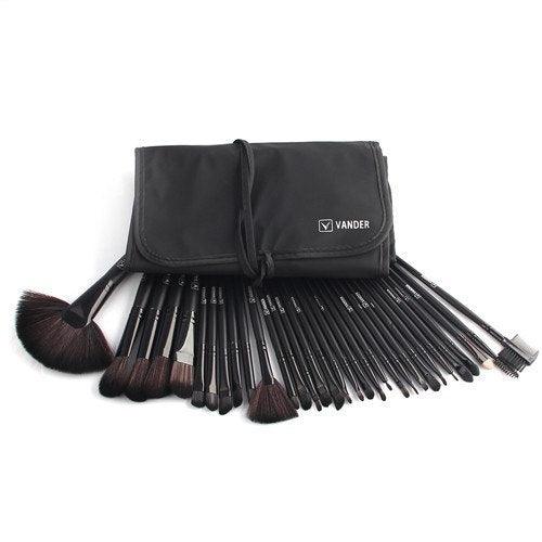 Professional 32-Piece Makeup Brush Set – Foundation, Eyeshadow, and Powder Brushes with Carrying Case - Luminessbty