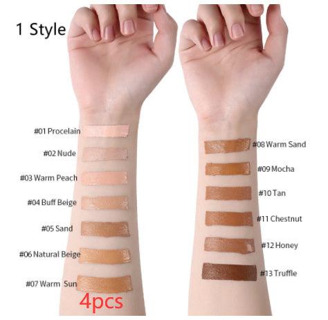 Oil-Control Liquid Foundation - Full Coverage Concealer in 13 Shades - Luminessbty