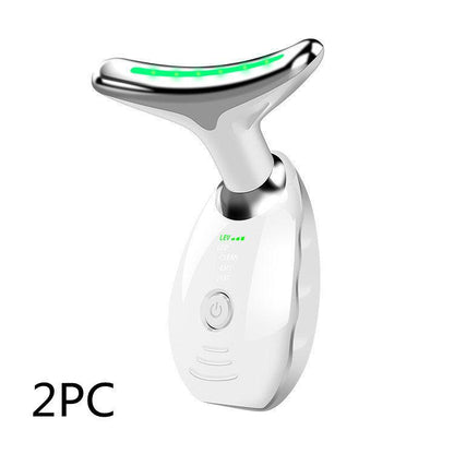 Neck &amp; Face LED Photon Therapy Beauty Device – Tighten Skin, Reduce Wrinkles &amp; Lift Double Chin - Luminessbty