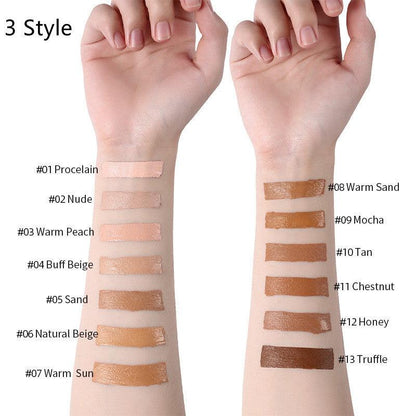 Oil-Control Liquid Foundation - Full Coverage Concealer in 13 Shades - Luminessbty