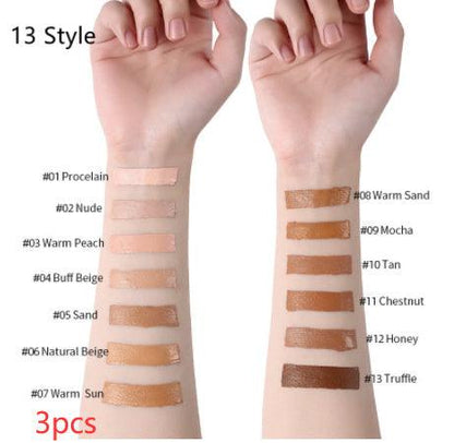 Oil-Control Liquid Foundation - Full Coverage Concealer in 13 Shades - Luminessbty