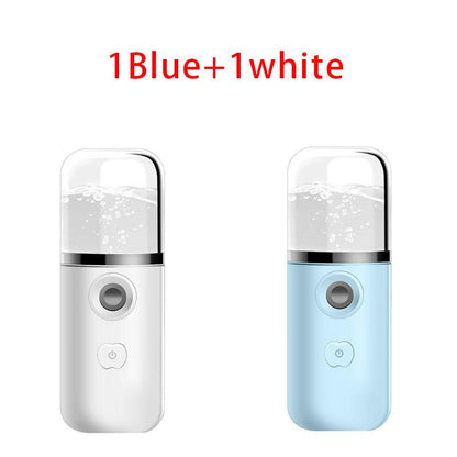 Portable Nano Steaming Face Spray Device – USB Rechargeable Hydrating Mist for Face &amp; Body - Luminessbty