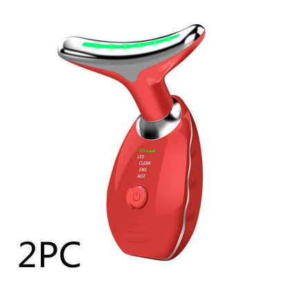 Neck &amp; Face LED Photon Therapy Beauty Device – Tighten Skin, Reduce Wrinkles &amp; Lift Double Chin - Luminessbty