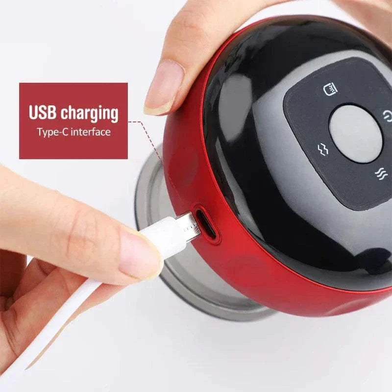 Electric Vacuum Cupping Massage Device with USB Type-C charging interface.