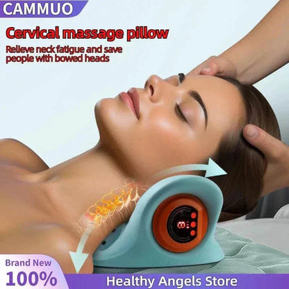 rbx neck and shoulder massager pillow providing deep-kneading Shiatsu massage with heat therapy for relaxation.