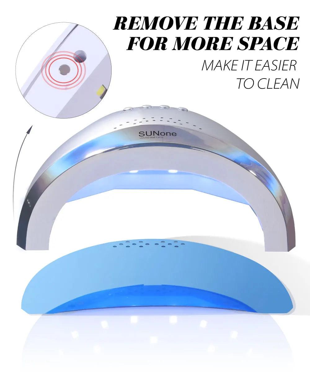 SUNone 48W LED UV Nail Lamp Dryer – Professional Gel Polish Curing Lamp for Salon &amp; Home Use - Luminessbty