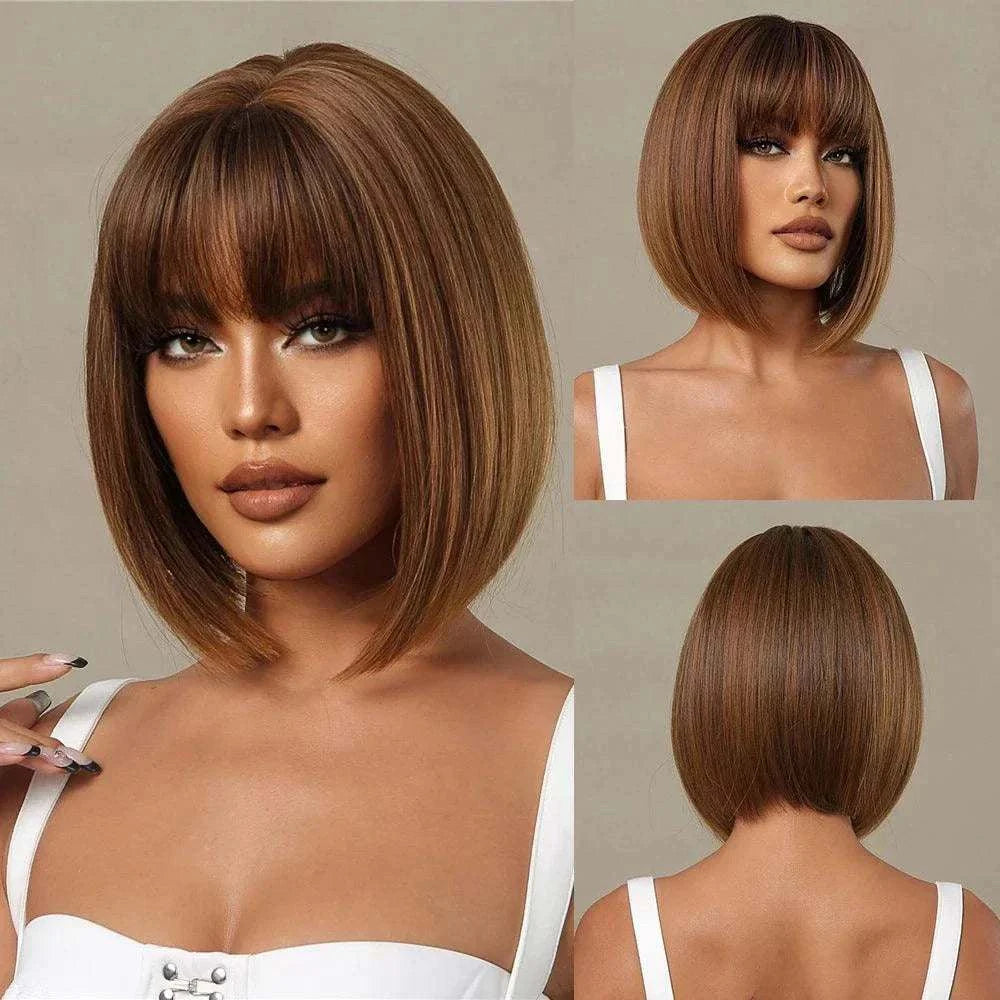 Synthetic Blonde Wig by Luminess Store