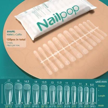 NAILPOP 120pcs Acrylic False Nails – Versatile Nail Tips for DIY &amp; Professional Manicures - Luminessbty