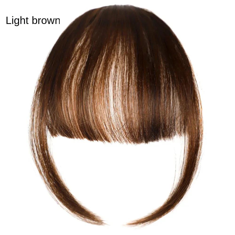 Fake Air Bangs Hair Styling Tool – Thin Synthetic Clip-In Fringes for Instant Volume and Style - Luminessbty