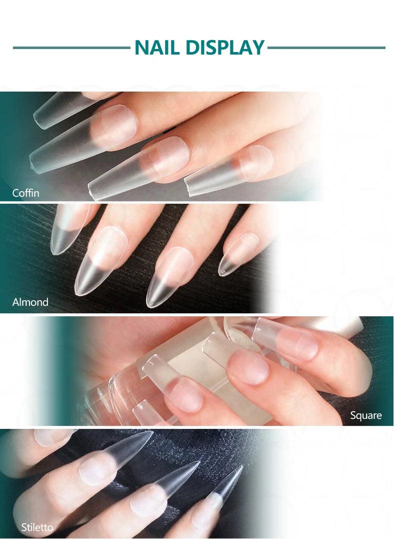 NAILPOP 120pcs Acrylic False Nails – Versatile Nail Tips for DIY &amp; Professional Manicures - Luminessbty