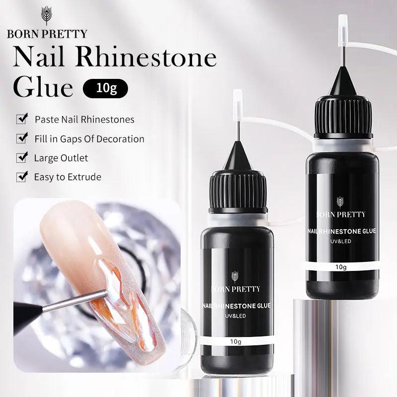 BORN PRETTY 10g Nail Rhinestone Adhesive Glue - Premium Nail Art Adhesive for Long-Lasting Hold - Luminessbty