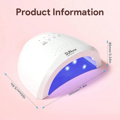 SUNone 48W LED UV Nail Lamp Dryer – Professional Gel Polish Curing Lamp for Salon &amp; Home Use - Luminessbty