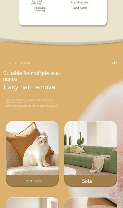 Pet Hair Remover Roller for easy hair removal on furniture and fabrics, featuring use on cat&