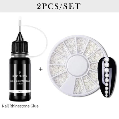 BORN PRETTY 10g Nail Rhinestone Adhesive Glue - Premium Nail Art Adhesive for Long-Lasting Hold - Luminessbty