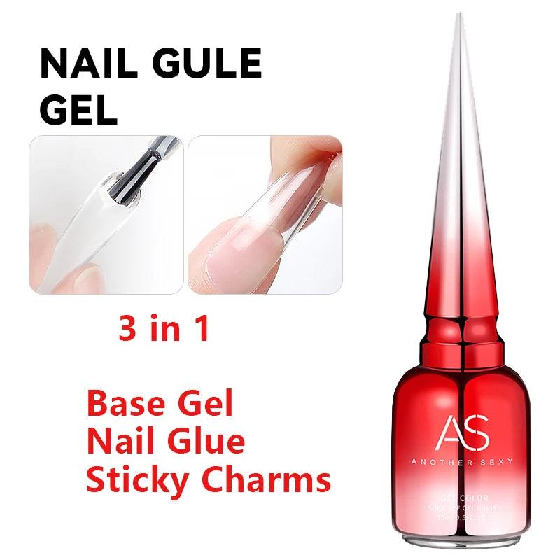 AS Clear Blooming Gel Polish 15ml - UV/LED Long-Lasting Nail Gel Paint for Salon-Quality Results - Luminessbty