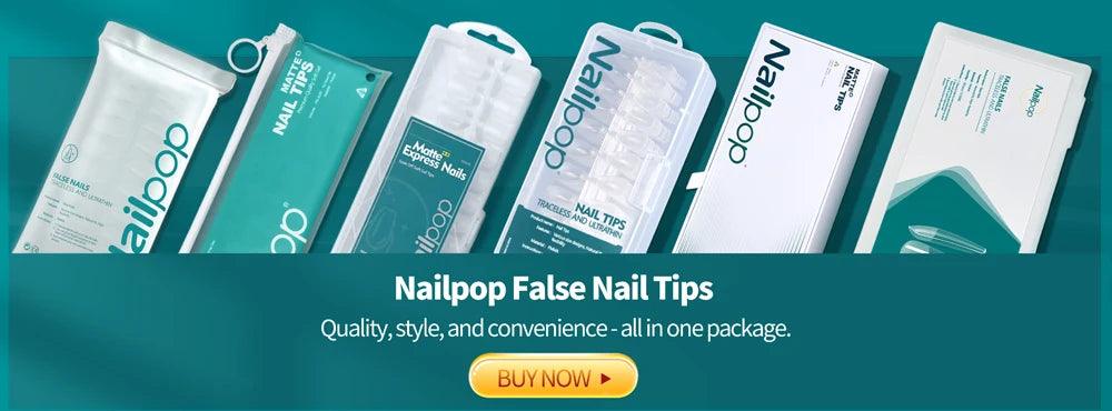 NAILPOP 120pcs Acrylic False Nails – Versatile Nail Tips for DIY &amp; Professional Manicures - Luminessbty