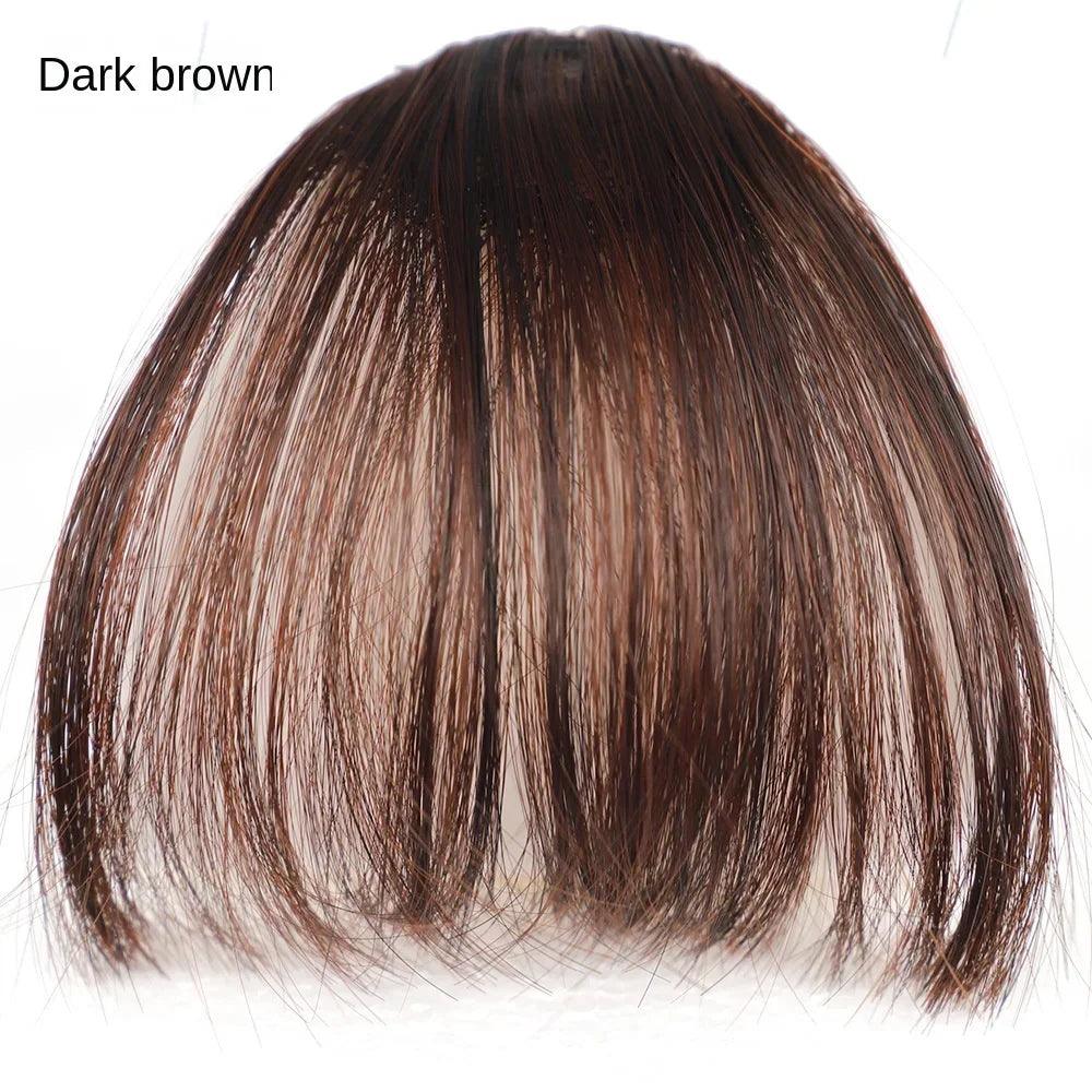 Fake Air Bangs Hair Styling Tool – Thin Synthetic Clip-In Fringes for Instant Volume and Style - Luminessbty