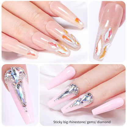 BORN PRETTY 10g Nail Rhinestone Adhesive Glue - Premium Nail Art Adhesive for Long-Lasting Hold - Luminessbty