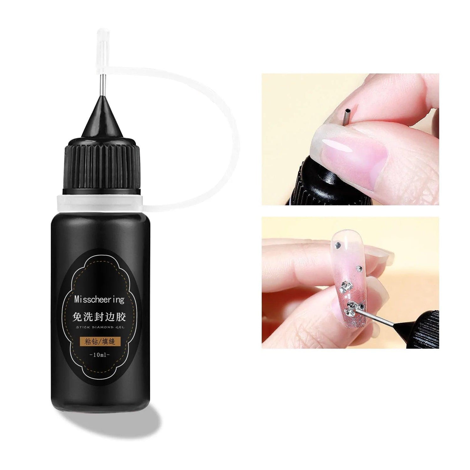 30g Super Strong Nail Rhinestone Glue – Long-Lasting Gel Glue for Nail Charms &amp; 3D Nail Art - Luminessbty