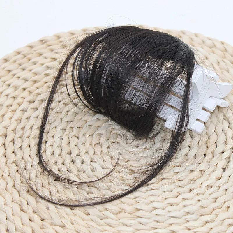 Fake Air Bangs Hair Styling Tool – Thin Synthetic Clip-In Fringes for Instant Volume and Style - Luminessbty