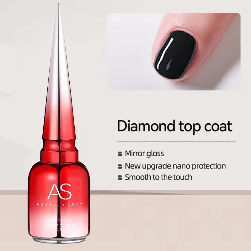 AS Clear Blooming Gel Polish 15ml - UV/LED Long-Lasting Nail Gel Paint for Salon-Quality Results - Luminessbty