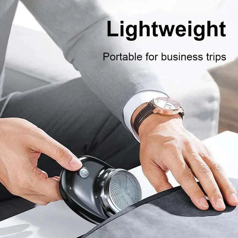 Lightweight mini portable electric shaver perfect for travel and business trips.