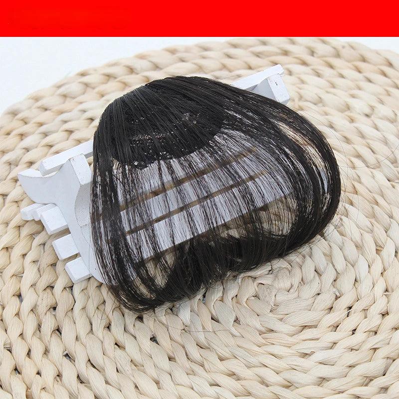 Fake Air Bangs Hair Styling Tool – Thin Synthetic Clip-In Fringes for Instant Volume and Style - Luminessbty