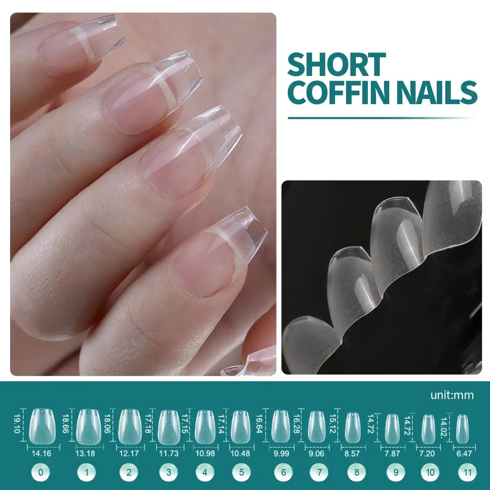 NAILPOP 120pcs Acrylic False Nails – Versatile Nail Tips for DIY &amp; Professional Manicures - Luminessbty