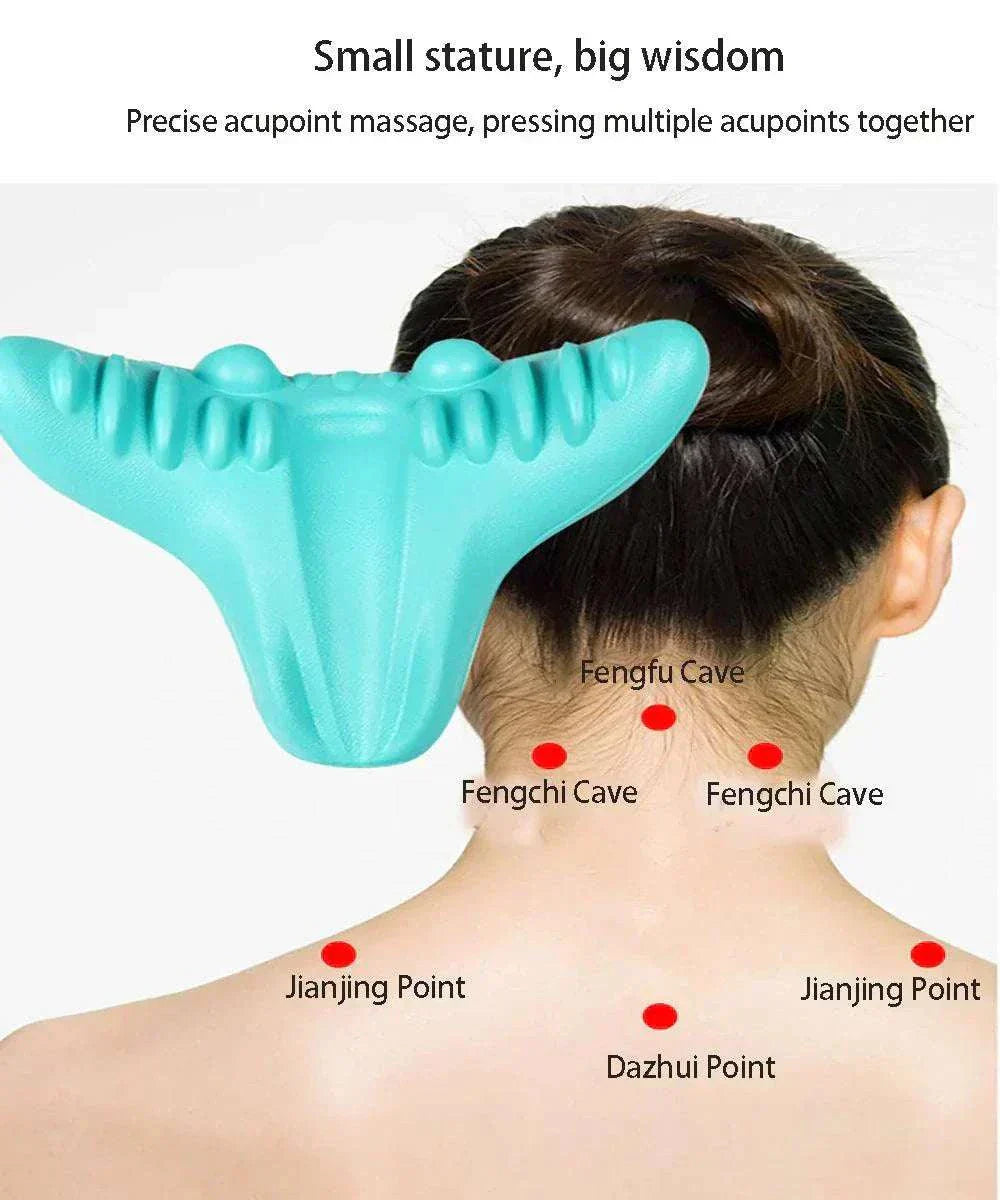 rbx neck and shoulder massager pillow for therapeutic muscle relief with acupoint precision