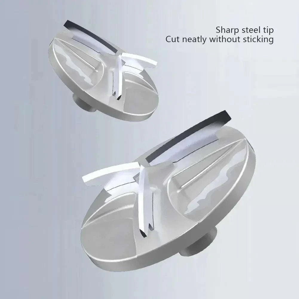 Close-up of Mini Portable Electric Shaver blades with sharp steel tips for precise cutting.