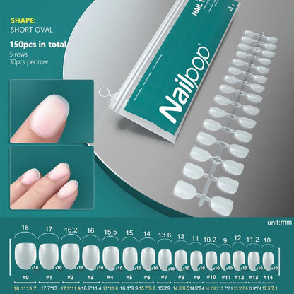 NAILPOP 120pcs Acrylic False Nails – Versatile Nail Tips for DIY &amp; Professional Manicures - Luminessbty